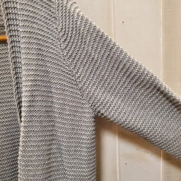 Long Button Front Cardigan Kenneth Cole w/ Pockets! Size L 100% Cotton - Picture 11 of 15